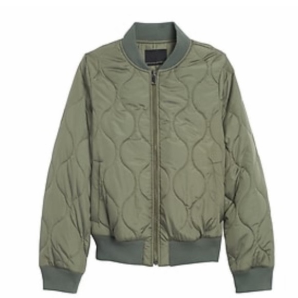 Banana Republic Quilted Bomber Jacket - Picture 1 of 8